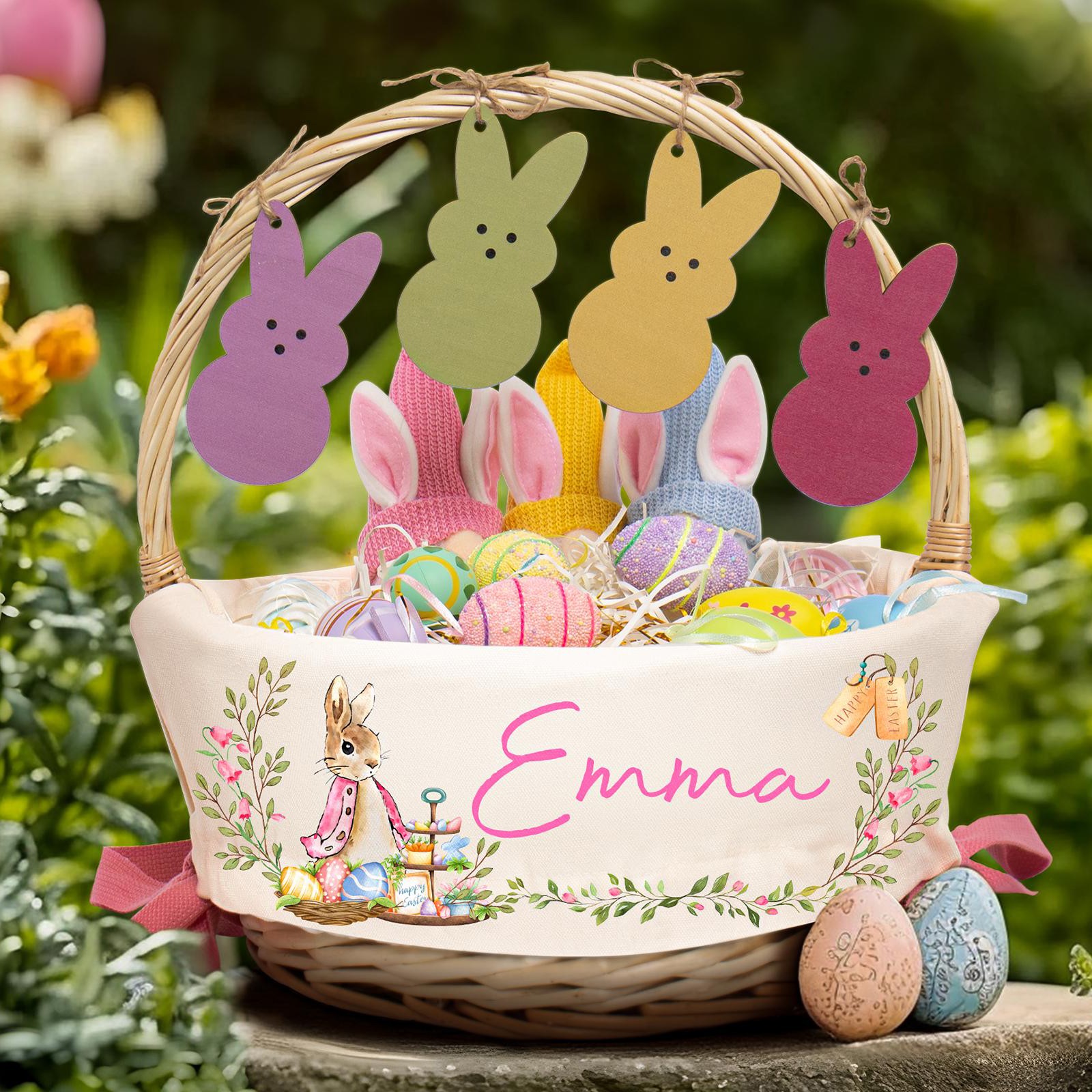 Personalized Easter Basket With Baby Name