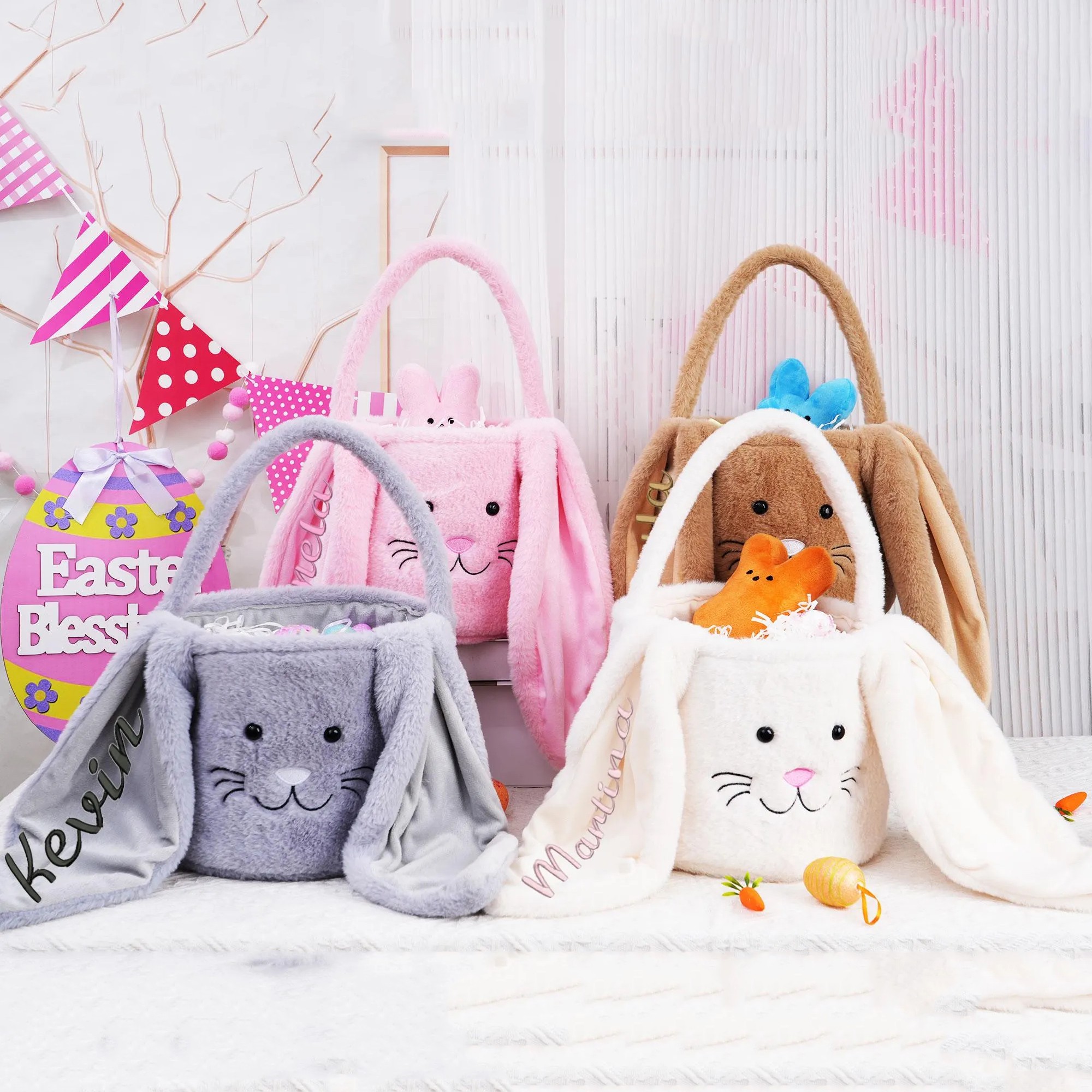 Personalized Easter Basket With Baby Name