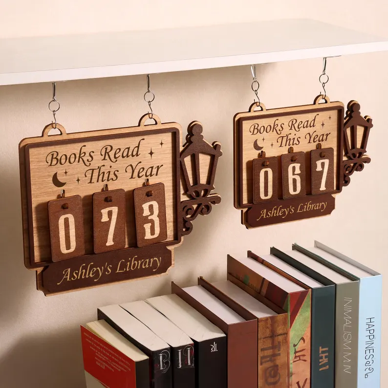 Custom Books Read This Year Counter Book Lovers Gift