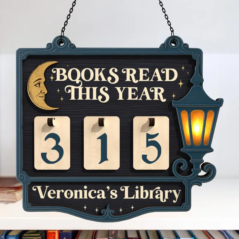 Custom Books Read This Year Counter Book Lovers Gift