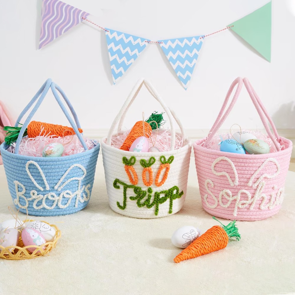 Personalized Easter Basket With Baby Name