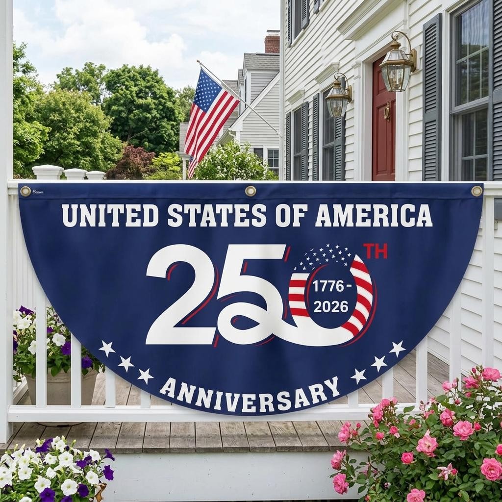 250th Anniversary Banner Patriot Fence