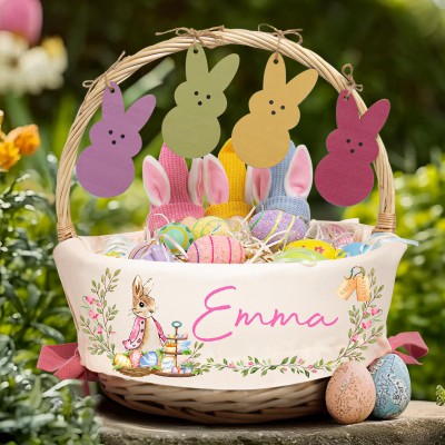 Personalized Easter Basket With Baby Name