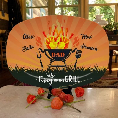 Personalized Daddy's Grilling Plate Father's Day Gift