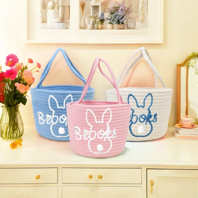 Personalized Easter Basket With Baby Name