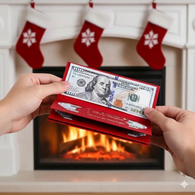 Christmas Money Holders - Surprise Cash Gift Cards for Kids, Teens, Mom & Dad