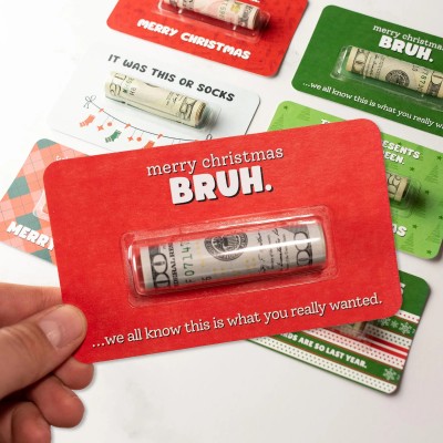 Christmas Money Holder - Funny Cash Gift for Teen Boy or Girl