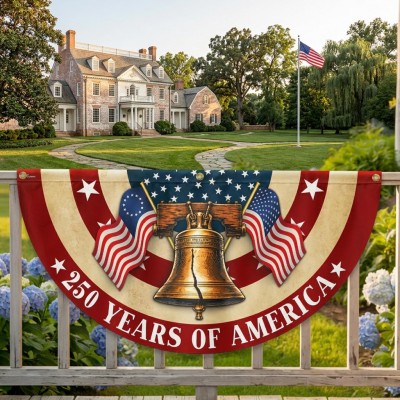250th Anniversary Banner Patriot Fence