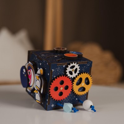 Woodland Animals Busy Cube Toy Kids Christmas Gift