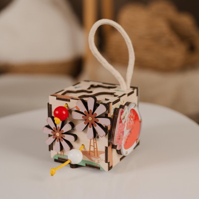 Woodland Animals Busy Cube Toy Kids Christmas Gift