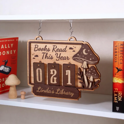 Custom Books Read This Year Counter Book Lovers Gift