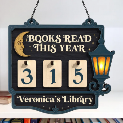 Custom Books Read This Year Counter Book Lovers Gift